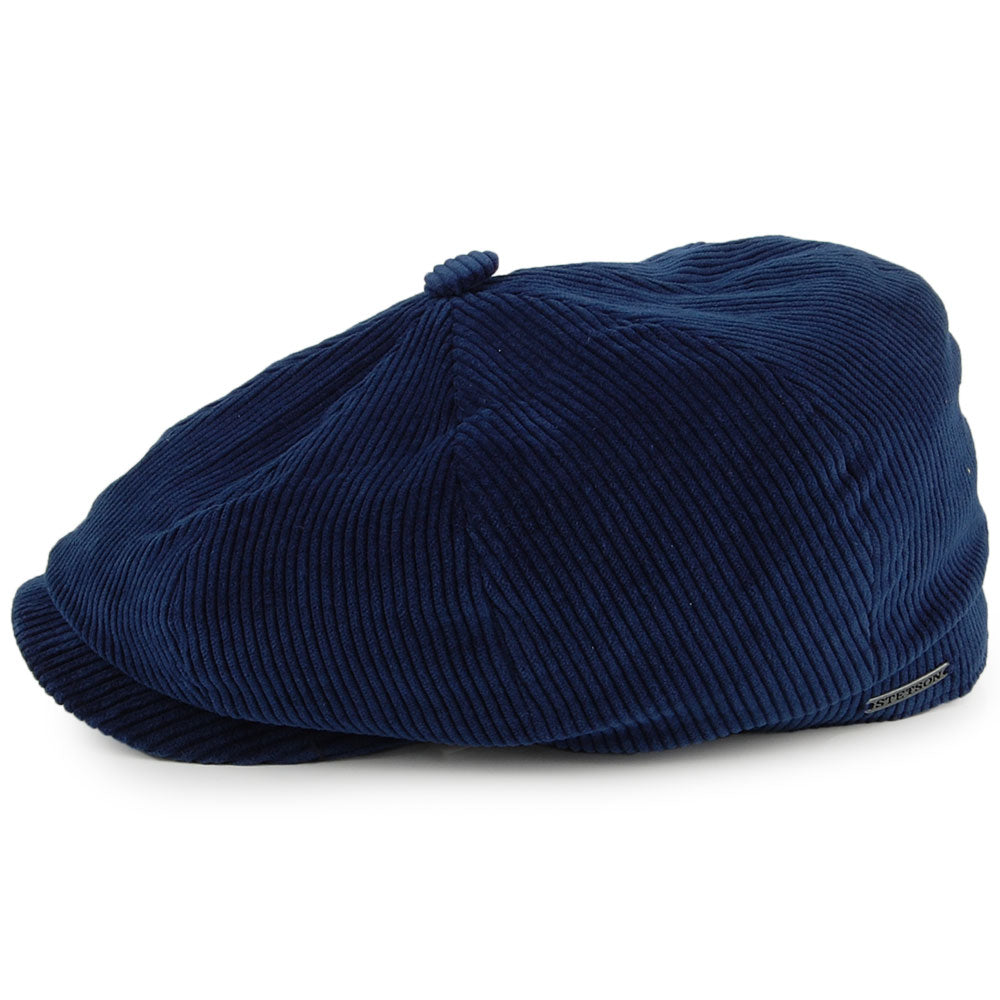 Gorra Newsboy Hatteras de pana de Stetson - Azul