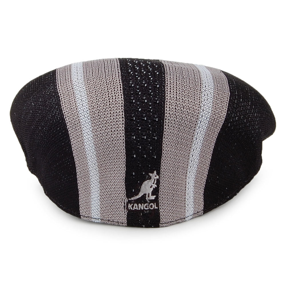 Gorra plana Vented Stripes 504 de Kangol - Negro