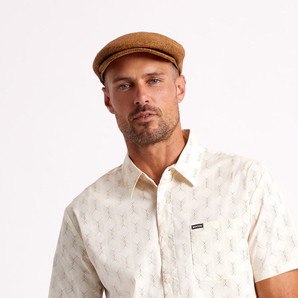 Gorra plana Hooligan de paja de Brixton - Tofe