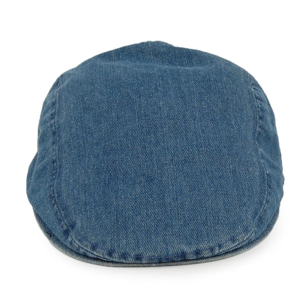 Gorra plana Driver de tejido vaquero con etiqueta lisa de Levi's - Vaquero