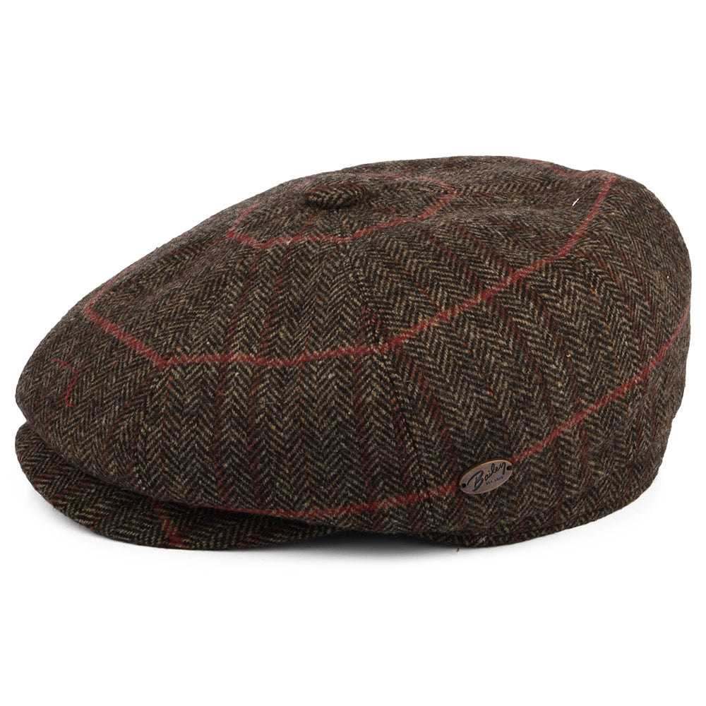 Gorra Newsboy Foster de mezcla de lana con orejeras de Bailey - Roble-Multi