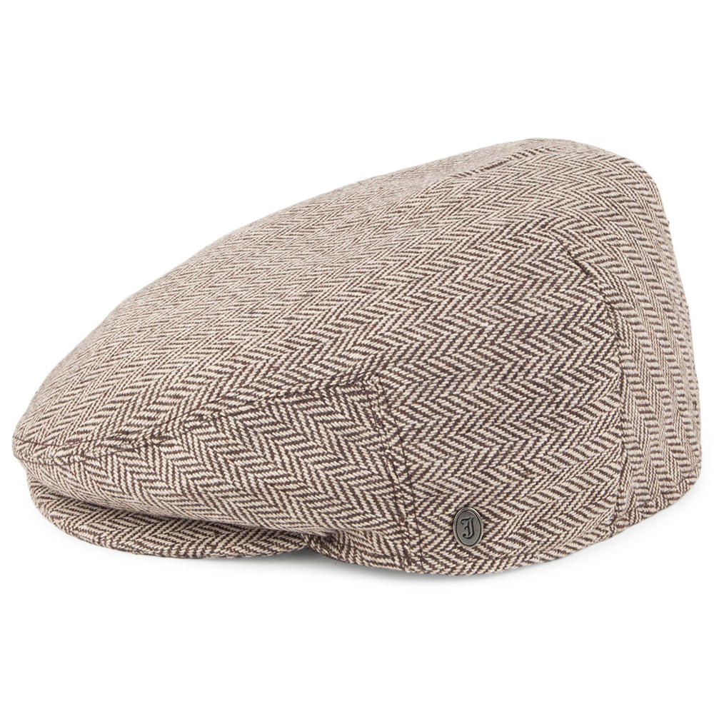Gorra plana diseño de espiga de Jaxon & James - Marrón