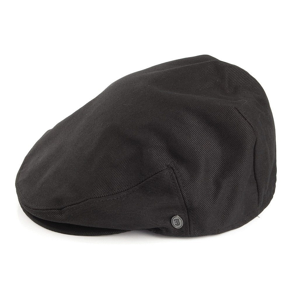 Gorra plana de algodón de Jaxon & James - Negro