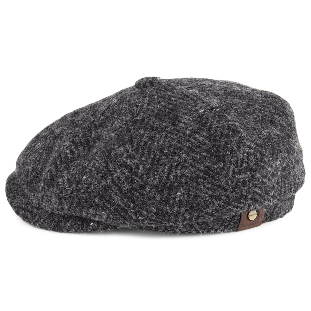 Gorra Newsboy Hatteras de lana de Stetson - Gris Oscuro