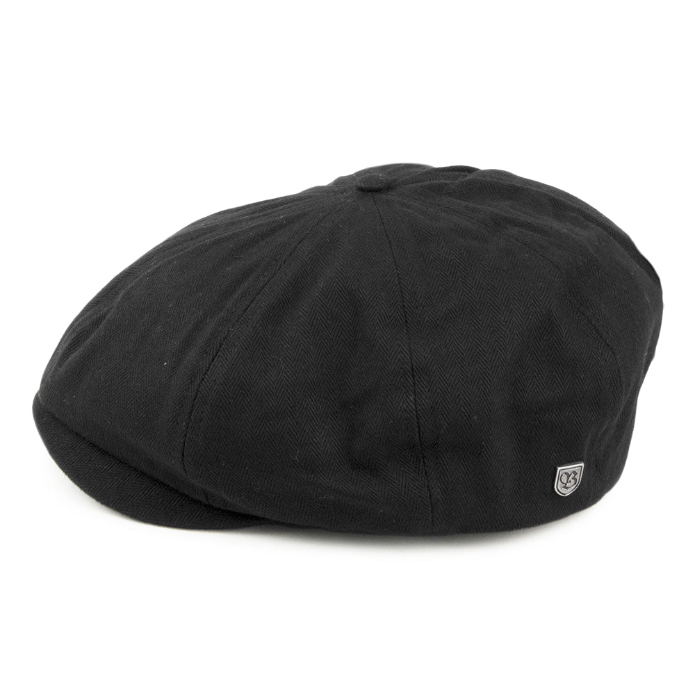Gorra Newsboy Brood de Brixton - Negro Diseño Espiga