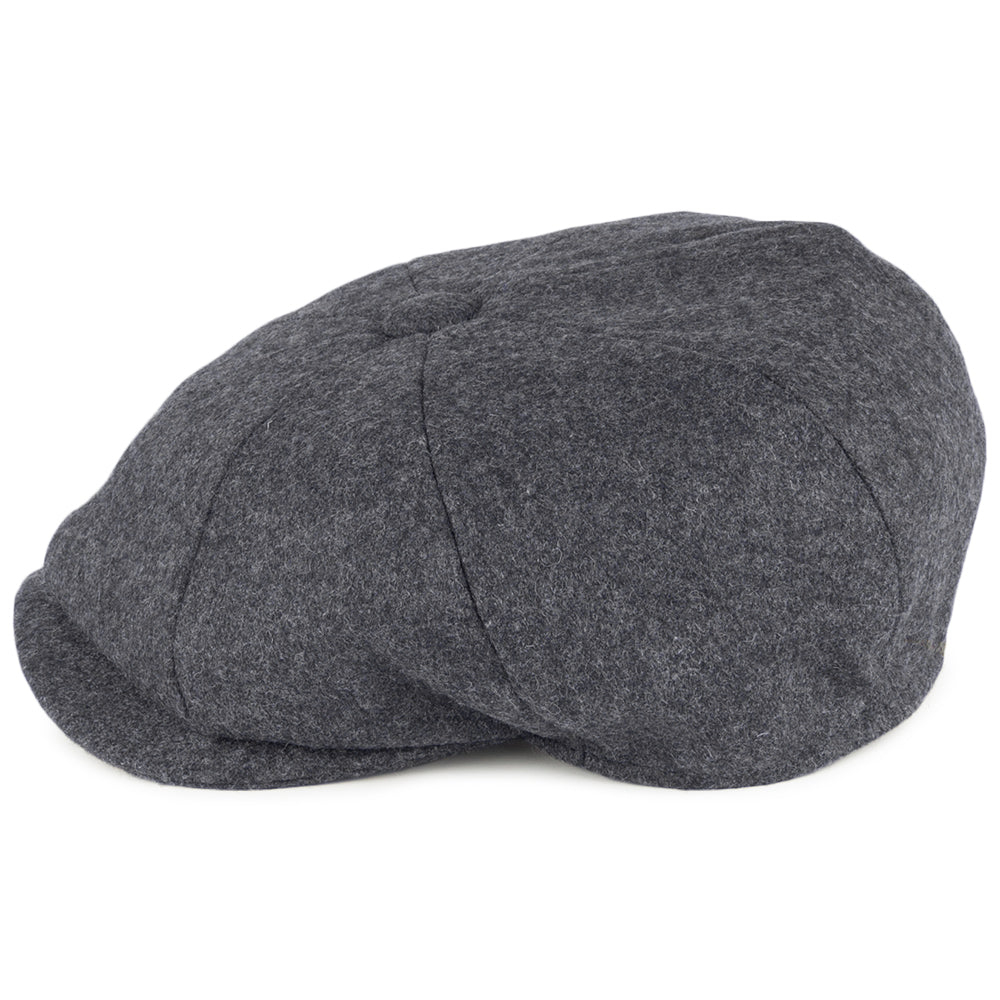 Gorra Newsboy de lana Melton de Christys - Gris