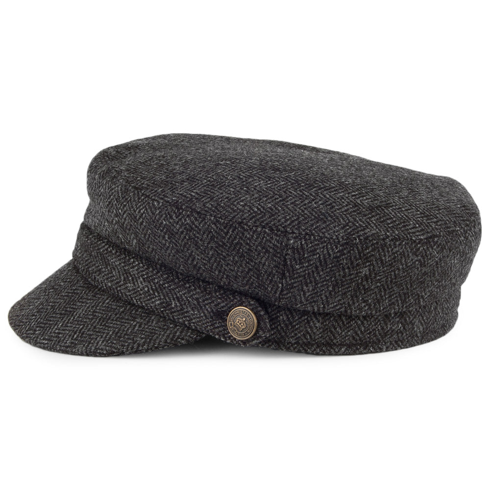 Gorra marinera diseño de espiga Country Tweed de Christys - Antracita
