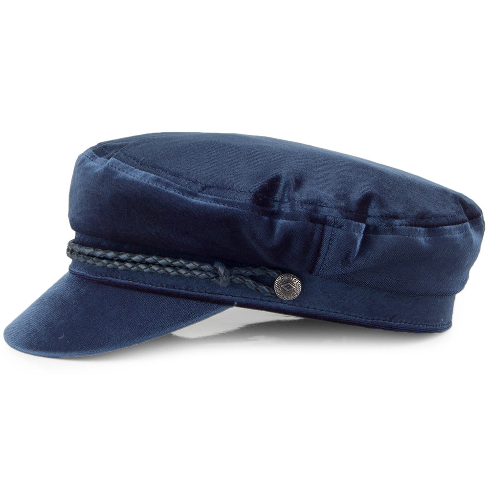 Gorra marinera Ashland de velour de Brixton - Azul Oscuro