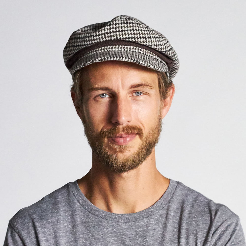 Gorra Fiddler pata de gallo de Brixton - Marrón-Crema