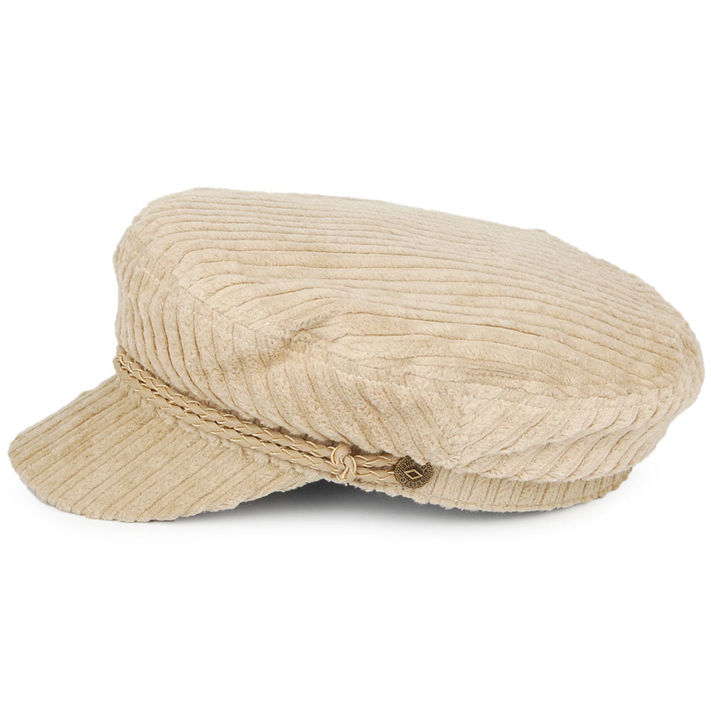 Gorra marinera Ashland de felpa de Brixton - Beige Arena