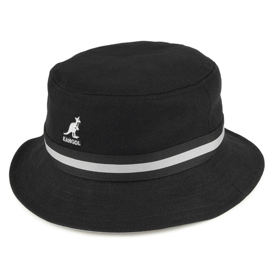 Sombrero de pescador Stripe Lahinch de Kangol - Negro