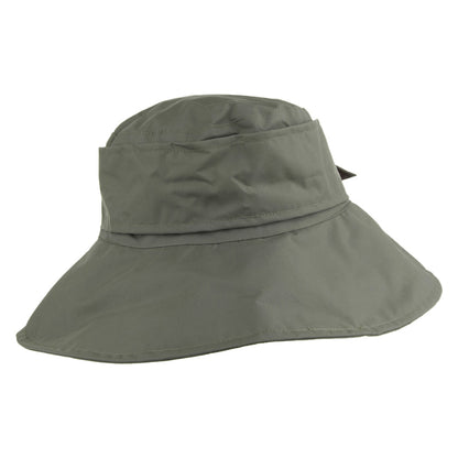 Sombrero de pescador resistente al agua con hebilla de Whiteley - Verde Oliva