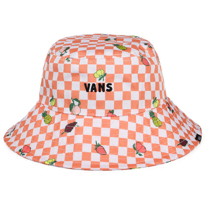 Sombrero de pescador Retrospectator a cuadros de Vans - Blanco