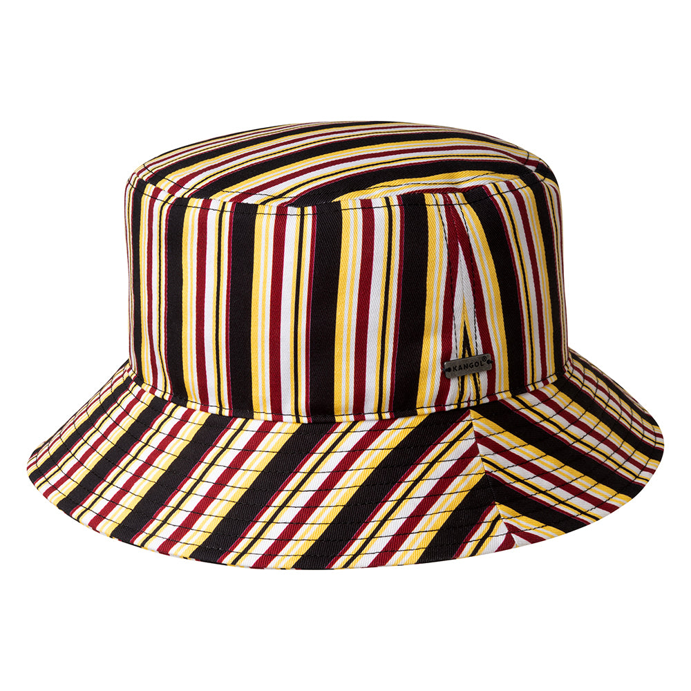 Sombrero de pescador de Kangol - Negro-Vino-Amarillo