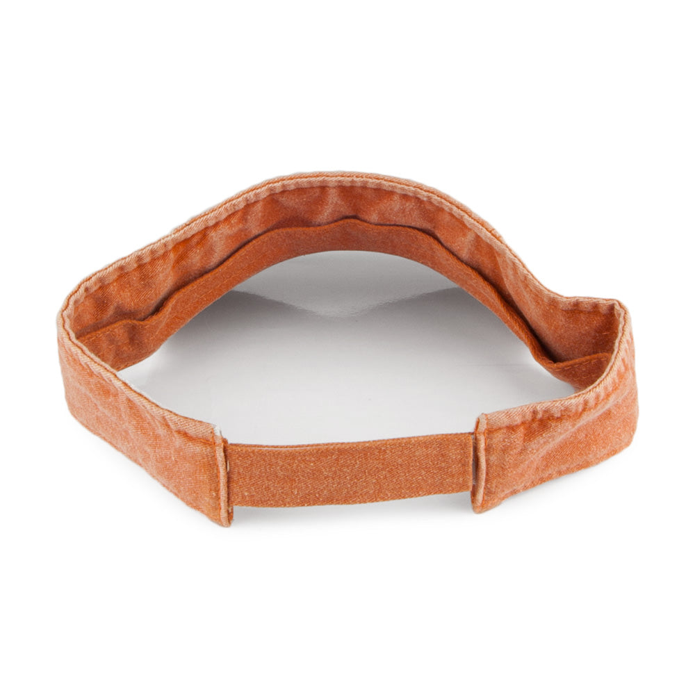 Visera de sarga de algodón de Dorfman Pacific - Naranja