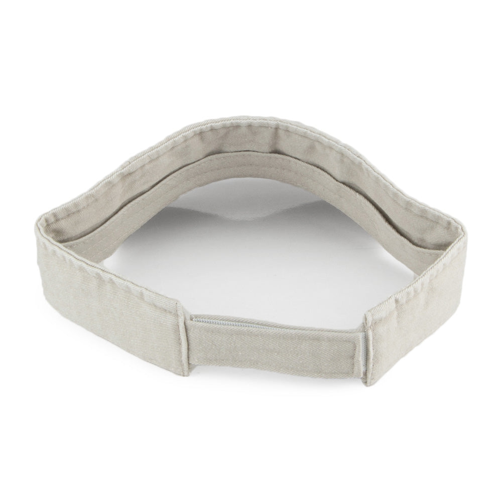 Visera de sarga de algodón de Dorfman Pacific - Beige