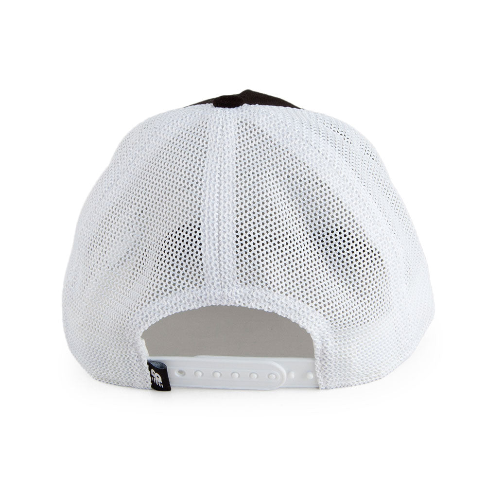 Gorra Trucker Lifestyle de algodón de New Balance - Negro-Blanco