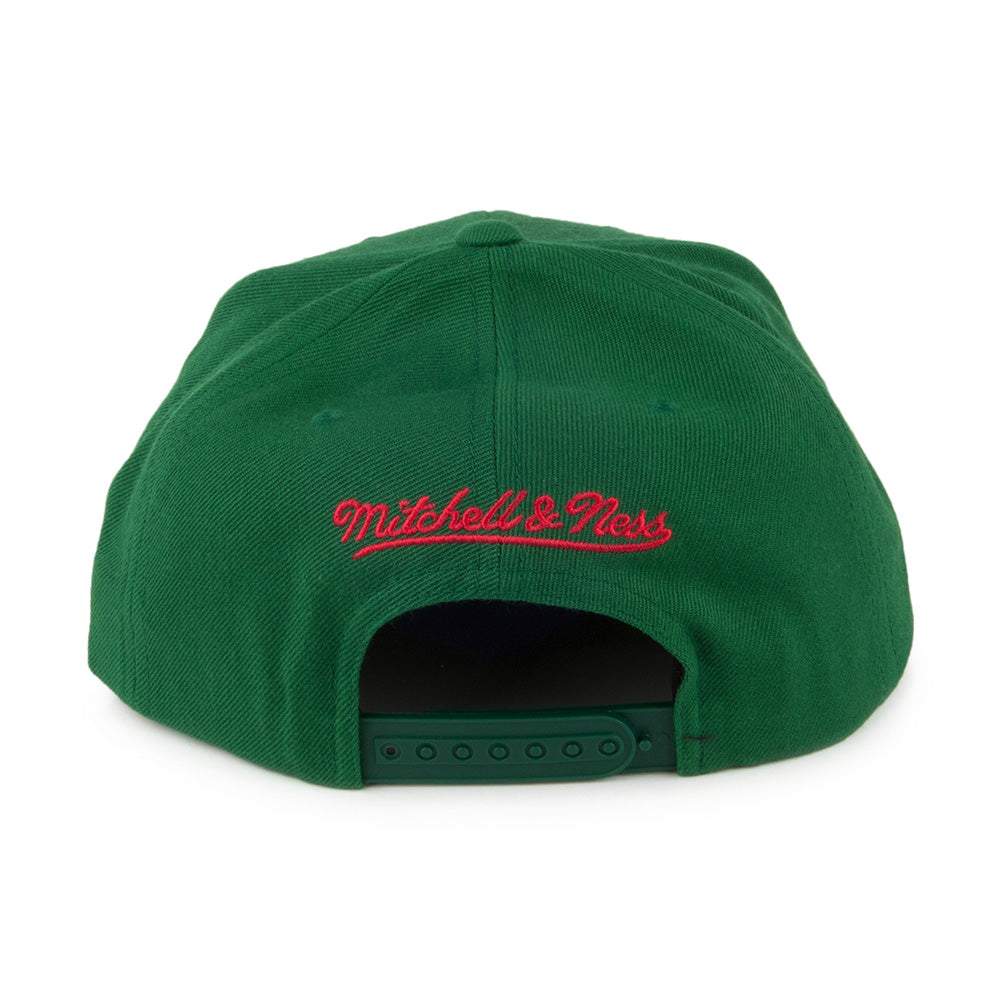 Gorra Snapback Milwaukee Bucks II de Mitchell & Ness - Verde