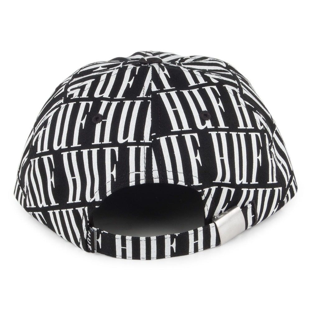 Gorra de 6 paneles Night Market de HUF - Negro