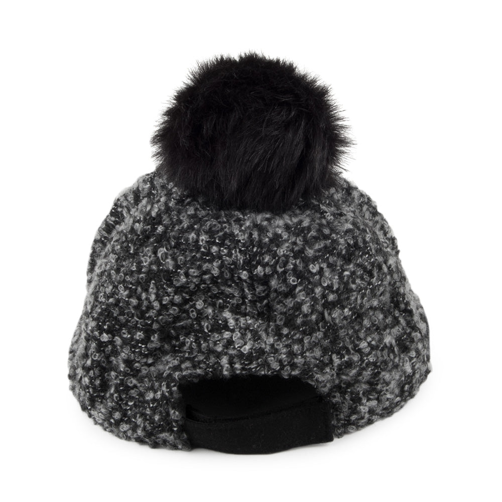Gorra de béisbol con pompón de Scala - Negro