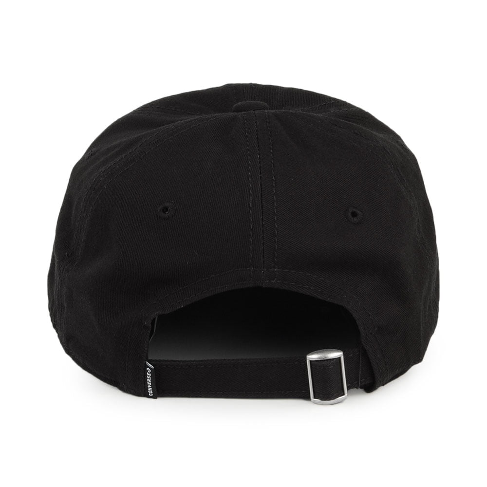 Gorra de béisbol Lock Up de algodón de Converse - Negro