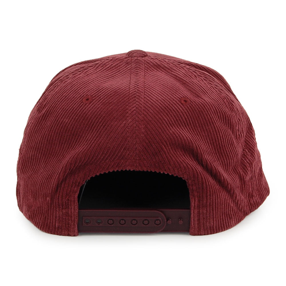 Gorra Snapback Rival de pana de Brixton - Granate