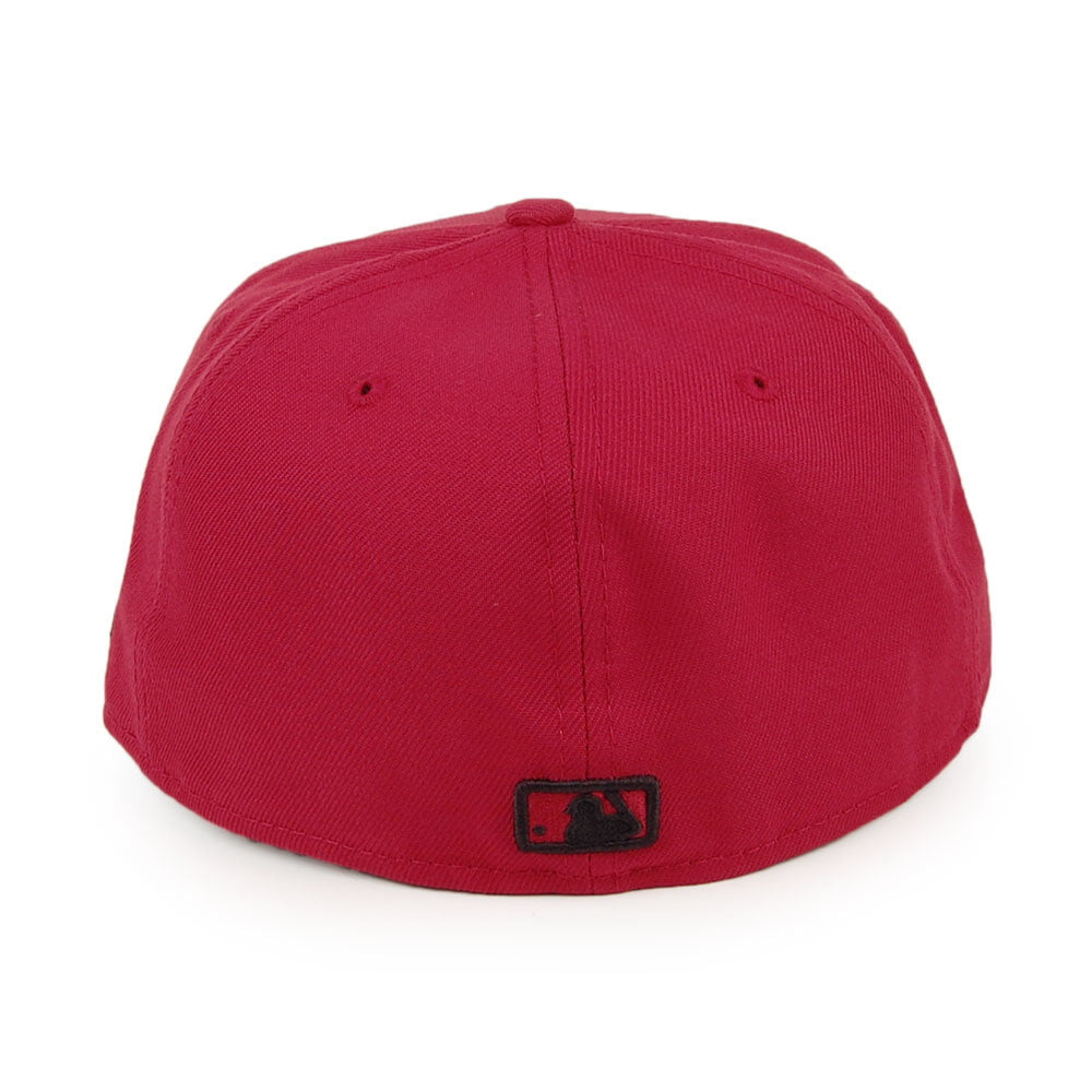 Gorra de béisbol 59FIFTY MLB League Essential L.A. Dodgers de New Era - Rojo Cardenal-Negro