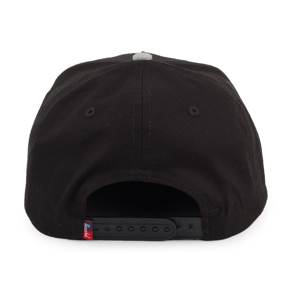 Gorra Snapback Whaler Classic de Herschel Supply Co. - Negro-Gris