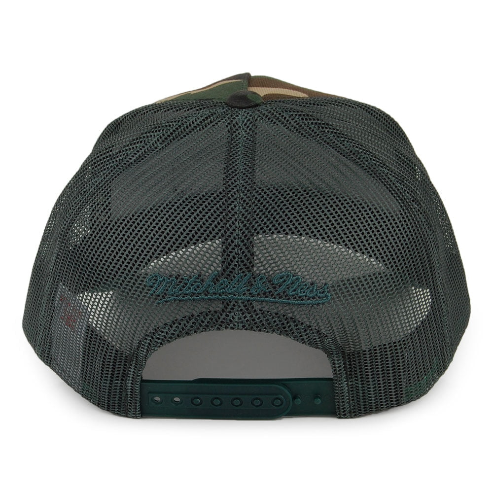 Gorra Trucker Branded Box Logo Classic de Mitchell & Ness - Camuflaje