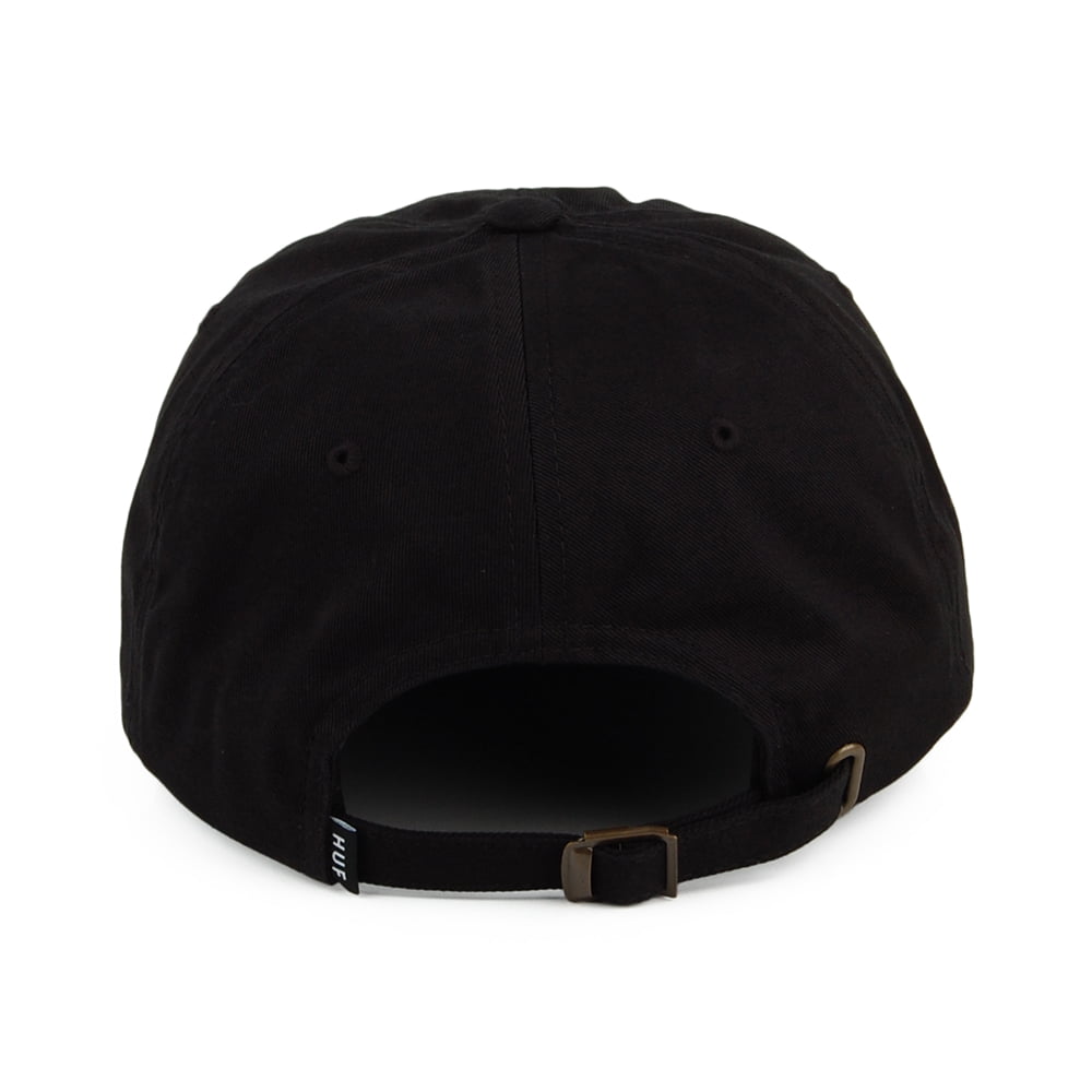 Gorra de béisbol Ellis visera curvada de HUF - Negro