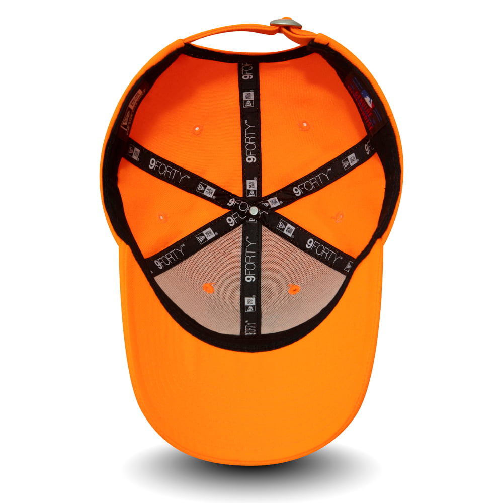 Gorra de béisbol 9FORTY MLB League Essential L.A. Dodgers de New Era - Naranja Neón