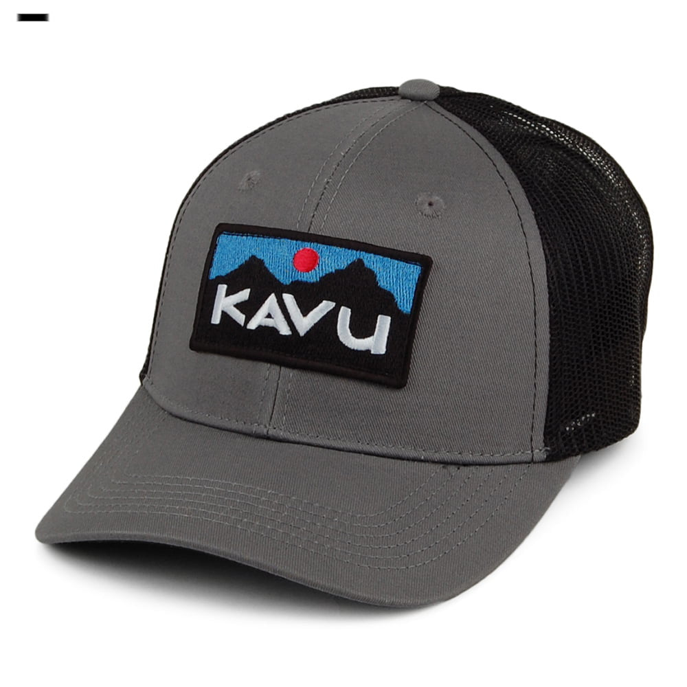 Gorra Trucker Above Standard de sarga de algodón de Kavu - Antracita