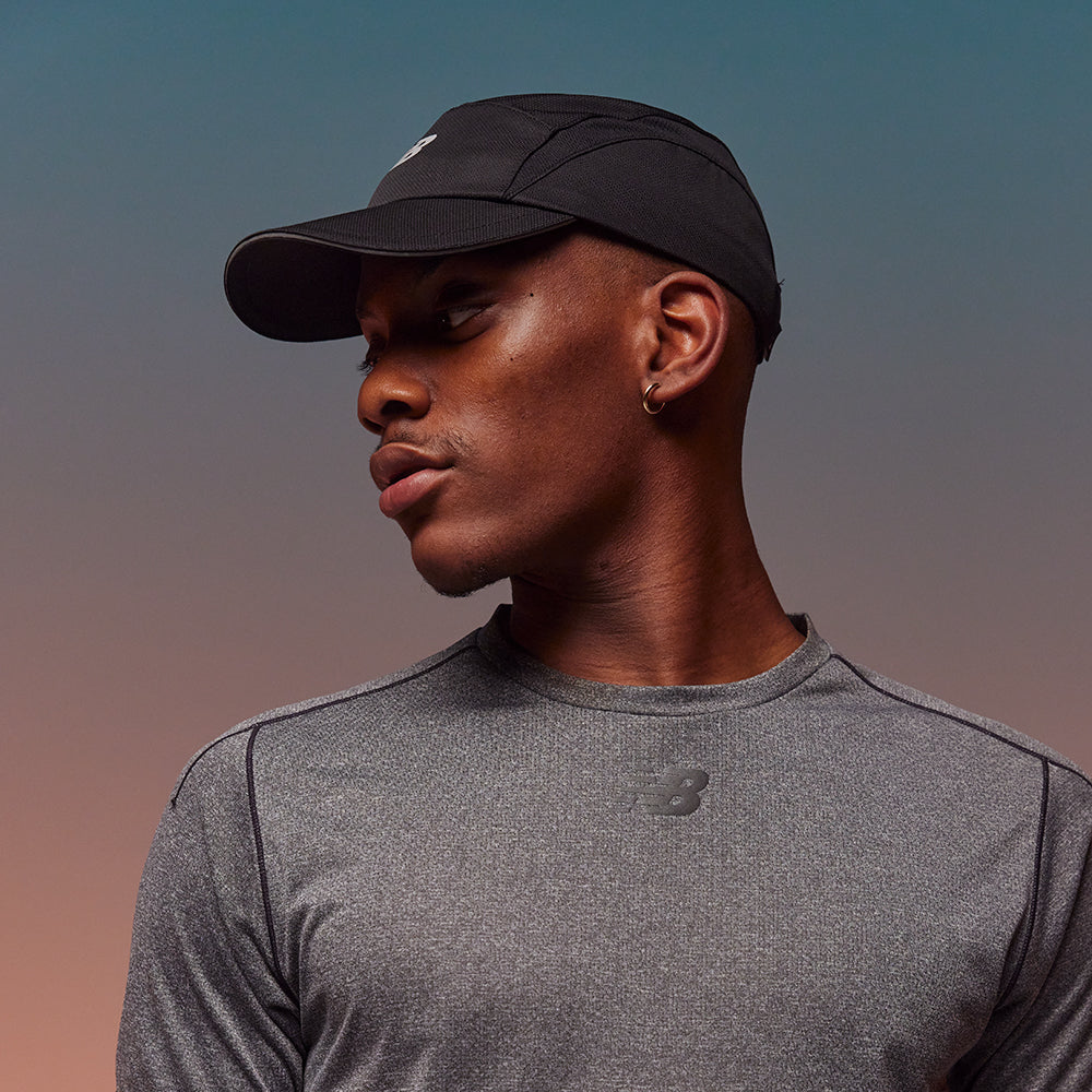 Gorra 5 paneles Performance V 3.0 de New Balance - Negro
