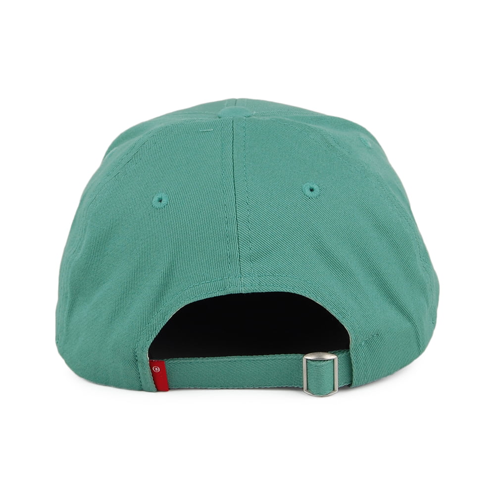 Gorra de béisbol Mid Batwing de tejido vaquero con etiqueta lisa de Levi's - Menta