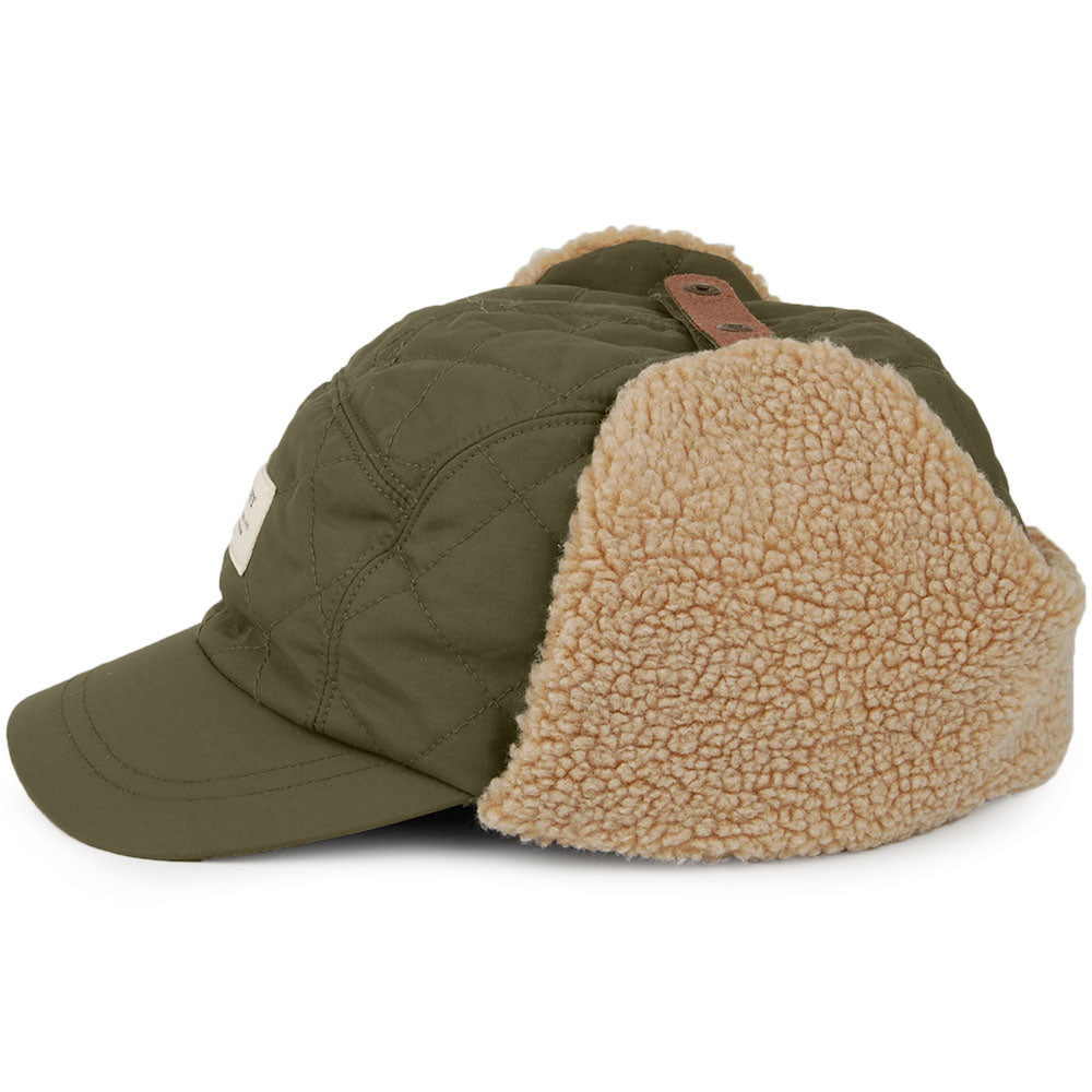Gorra de béisbol Aspen con orejeras de Barts - Verde Militar
