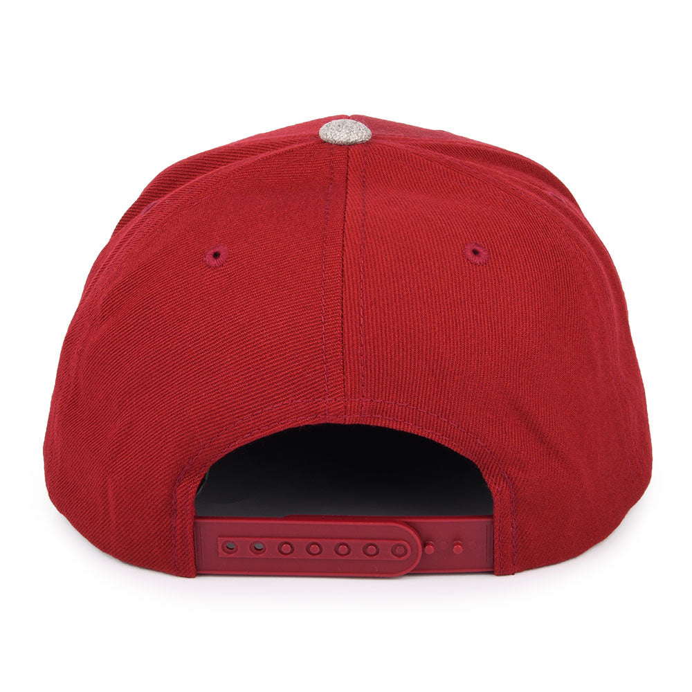 Gorra Snapback Oath III de Brixton - Rojo-Gris jaspeado