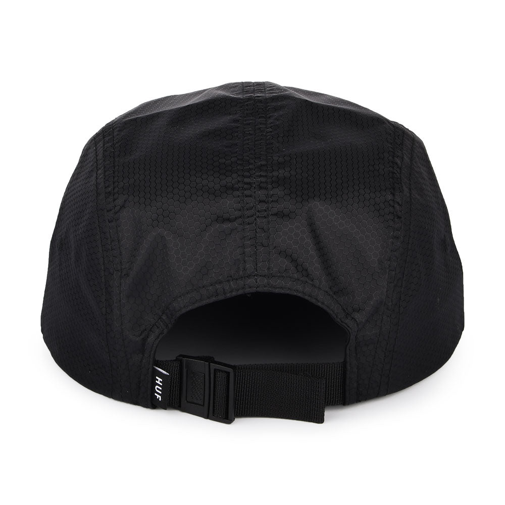 Gorra 5 paneles Hexagon de HUF - Negro