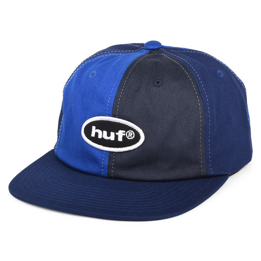 Gorra de béisbol 99 Logo 6 paneles de HUF - Azul Marino