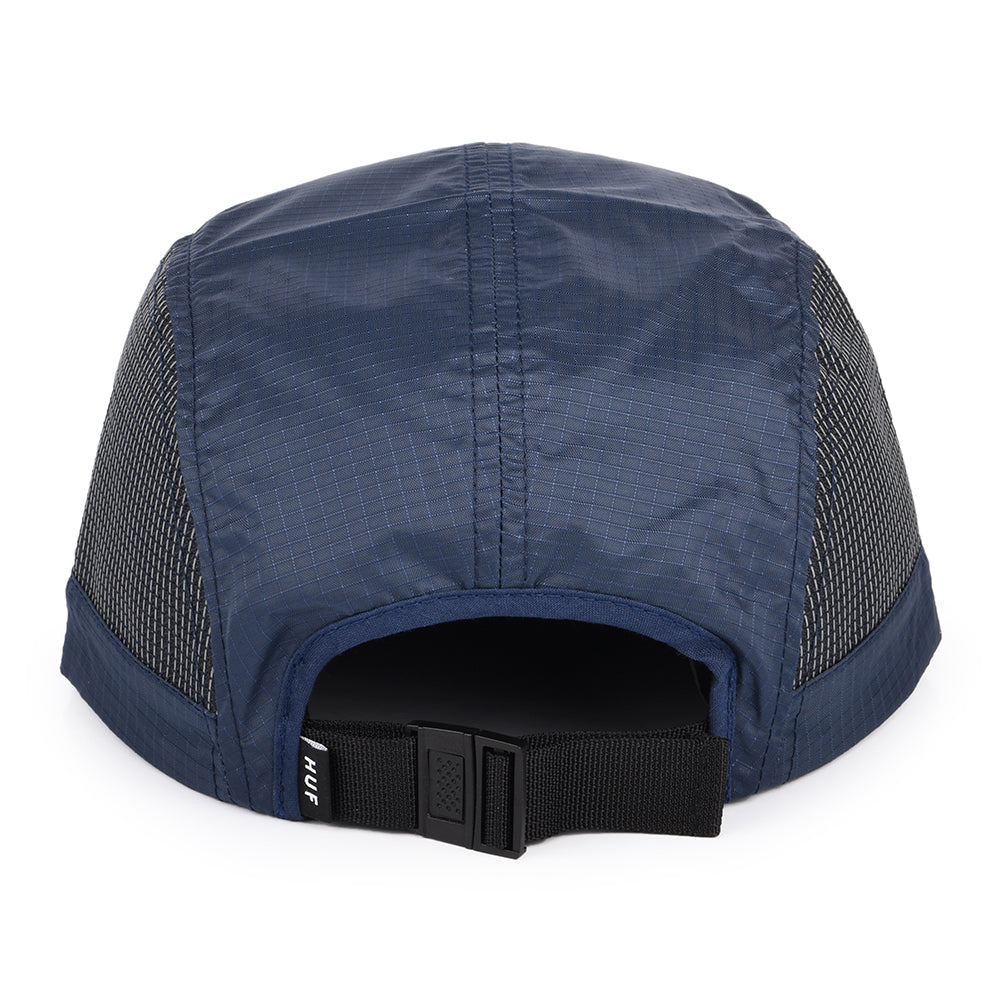 Gorra 5 paneles Transit de Ripstop de HUF - Azul Marino