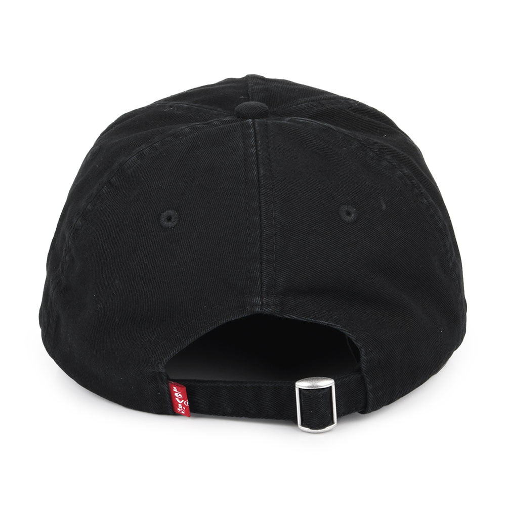 Gorra de béisbol Debossed Big Batwing efecto lavado de Levi's - Negro
