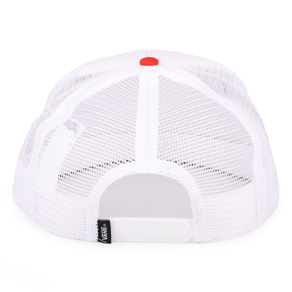 Gorra Trucker Classic Patch de Vans - Blanco-Rojo Radiante