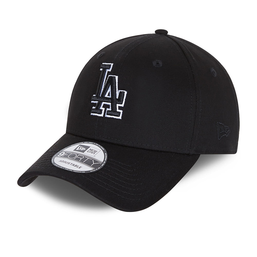 Gorra Snapback 9FORTY MLB Black Base L.A. Dodgers de New Era - Negro