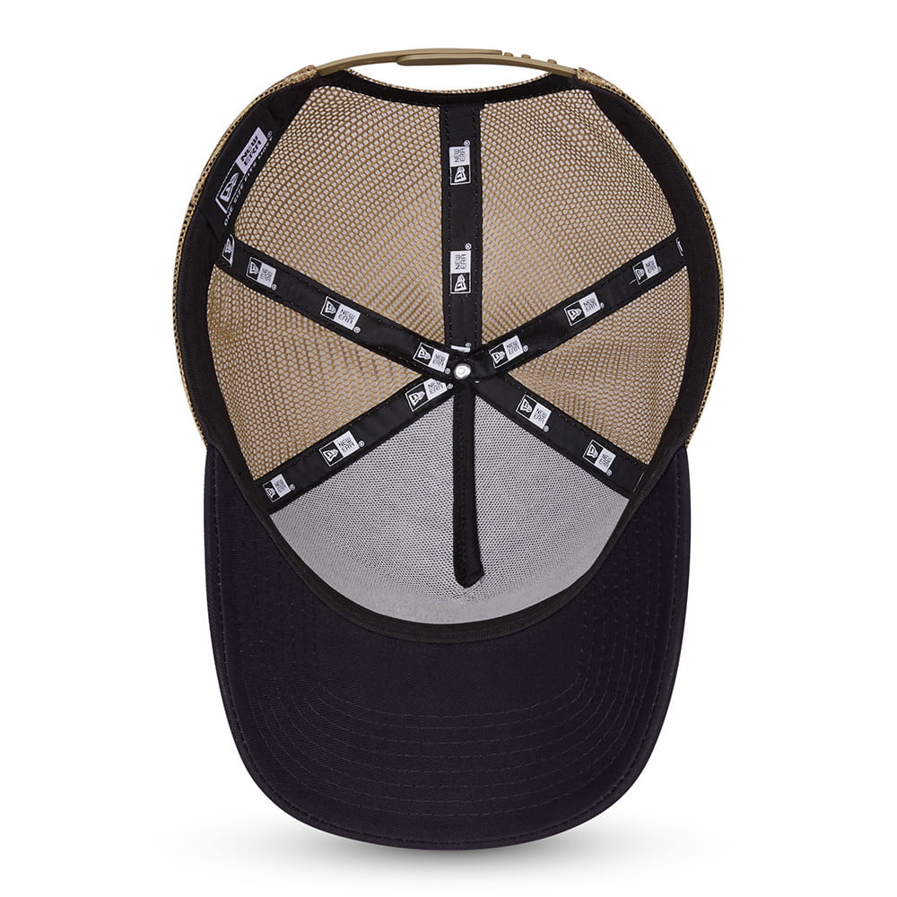 Gorra Trucker Sports Patch A-Frame de New Era - Azul Marino-Gris Piedra