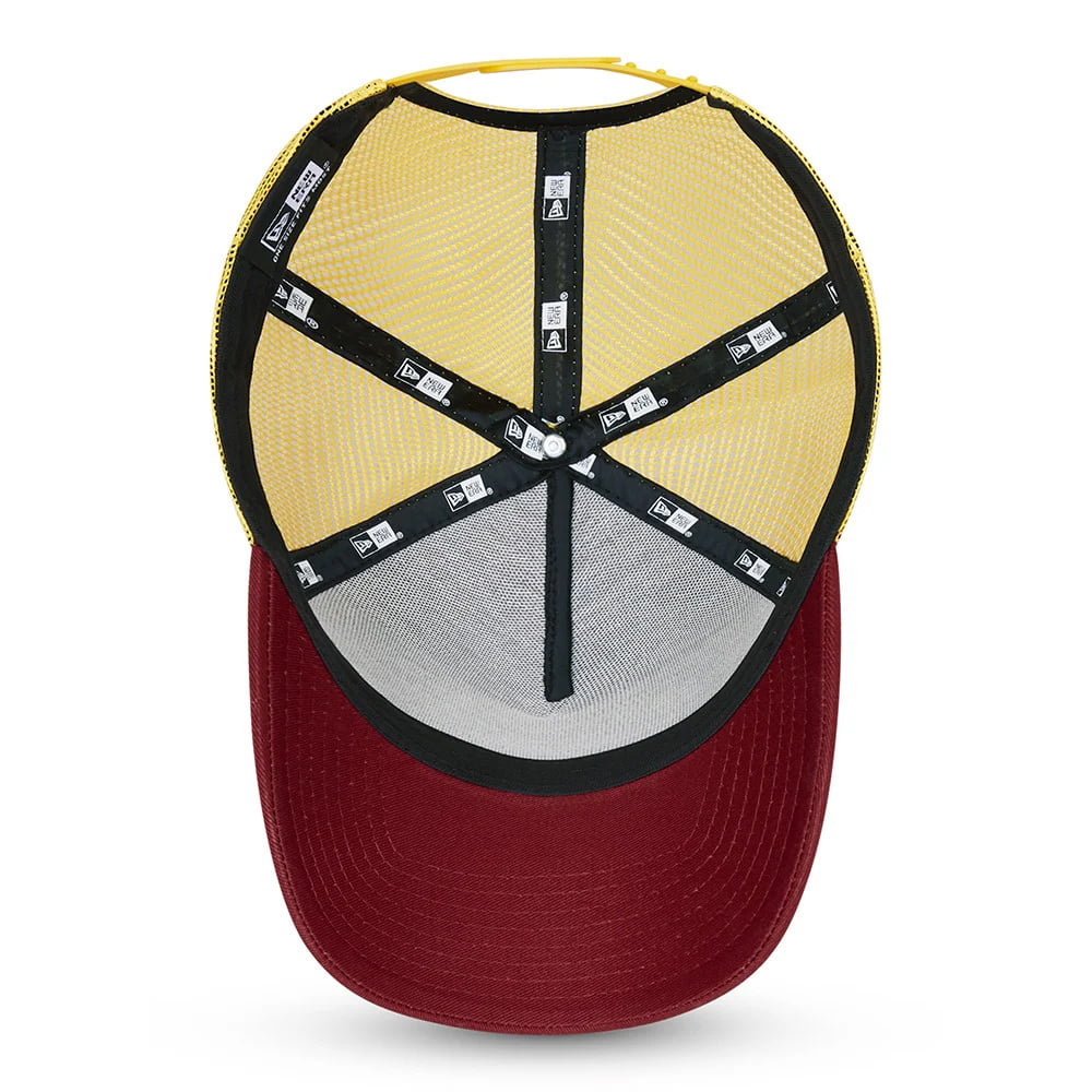 Gorra Trucker Sports Patch A-Frame de New Era - Rojo Oscuro
