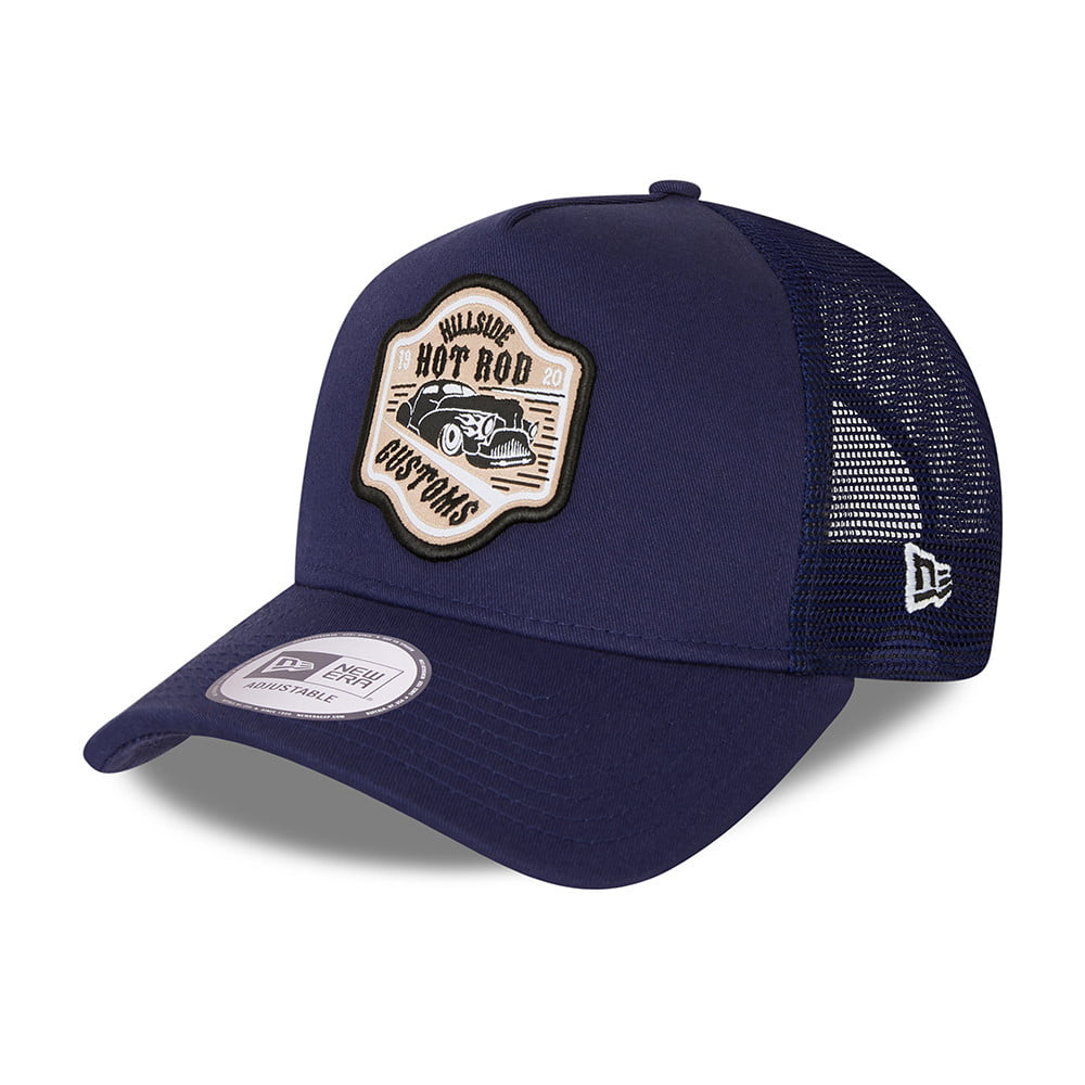 Gorra Trucker Hot Rod A-Frame de New Era - Azul Marino
