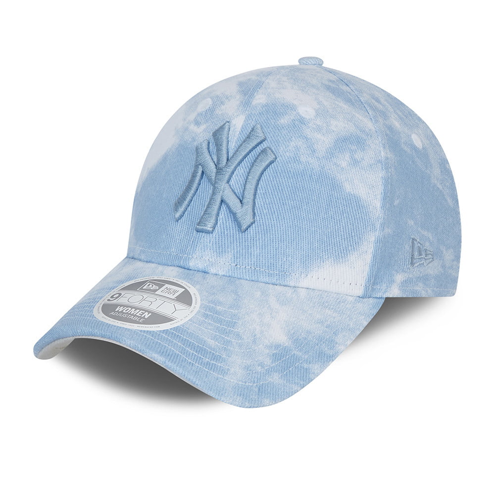 Gorra de béisbol mujeres 9FORTY MLB Denim Colours New York Yankees de New Era - Azul Cielo