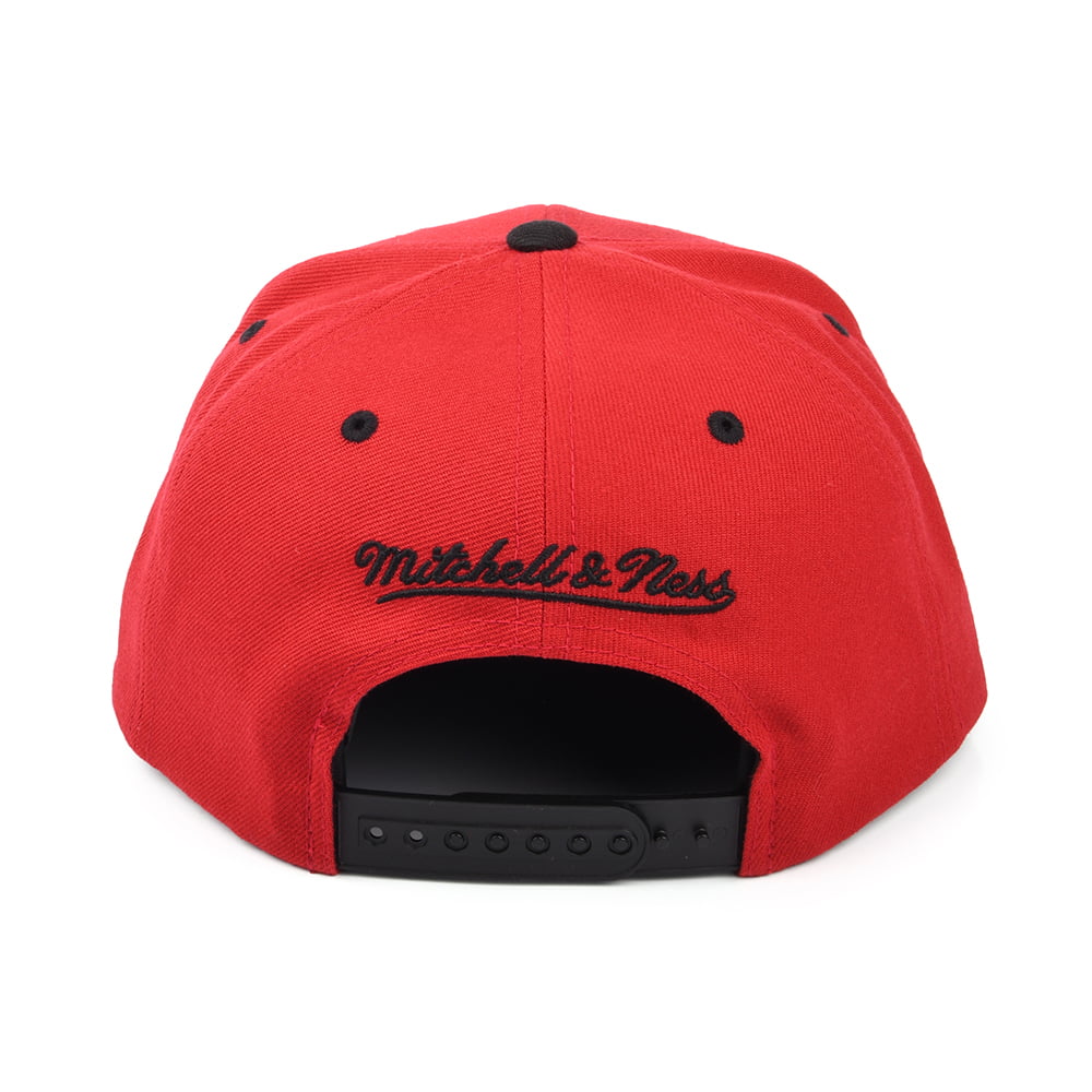 Gorra Snapback NBA HWC Team Arch Miami Heat de Mitchell & Ness - Rojo-Negro