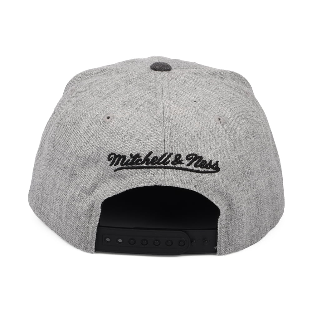 Gorra Snapback NBA Dual Heather Brooklyn Nets de Mitchell & Ness - Gris Jaspeado