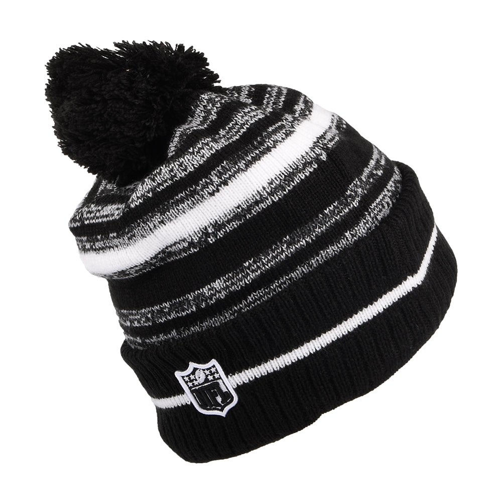 Gorro con pompón NFL Sport Knit - San Francisco 49ers de New Era - Negro-Blanco