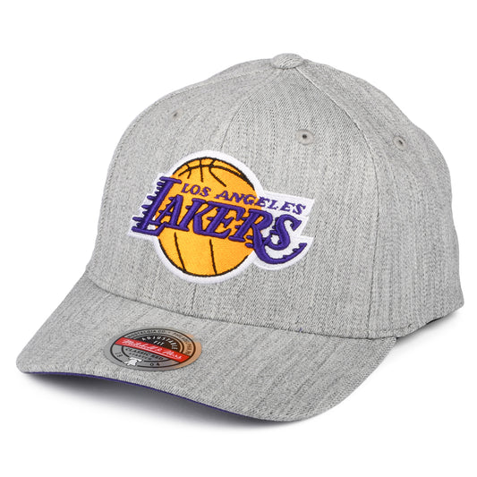 Gorra Snapback NBA Team Heather Stretch L.A. Lakers de Mitchell & Ness - Gris Jaspeado